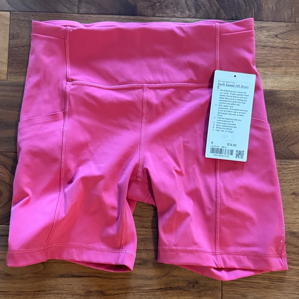 lululemon athletica Pink Bike Shorts